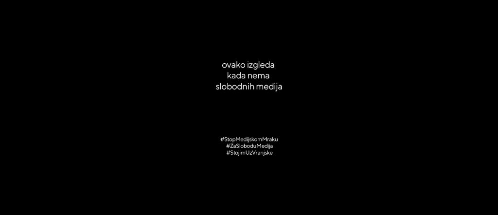 Kako su danas izgledali mediji: Akcija protiv medijskog mraka Protiv medijskog mraka