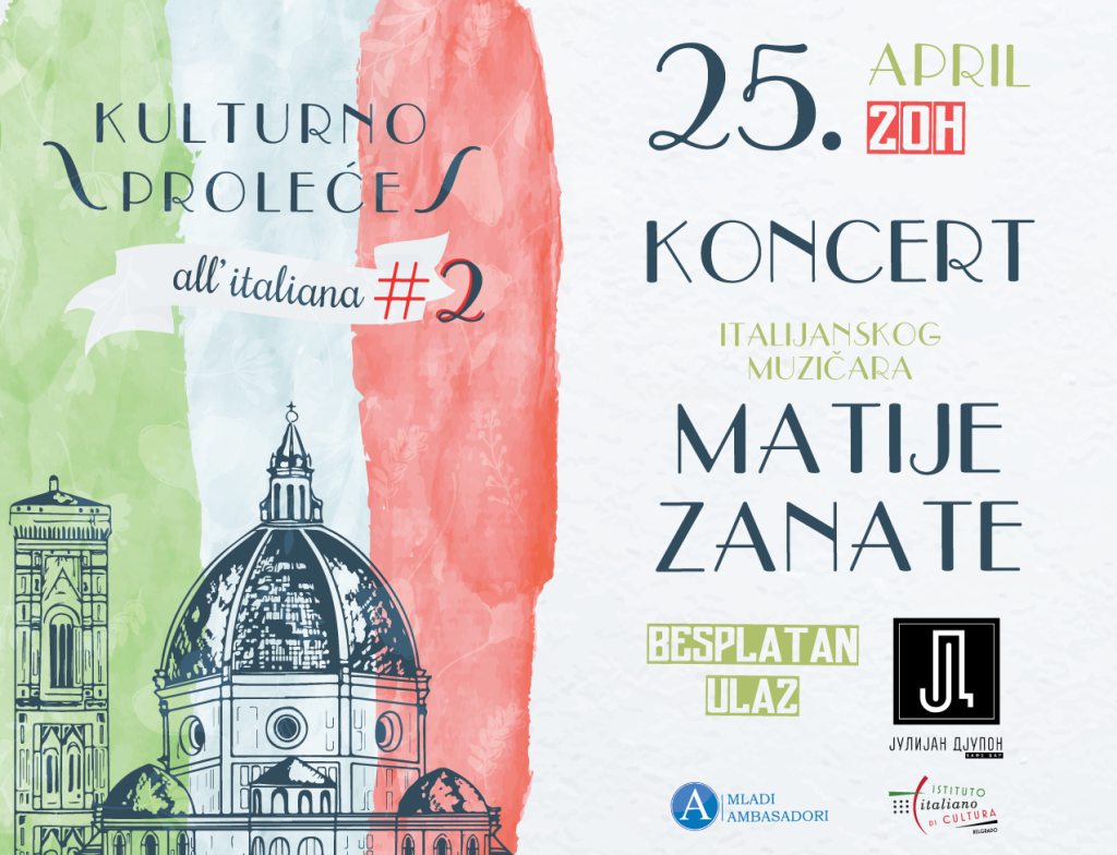 Koncert italijanskog muzičara Matije Zanate u Nišu