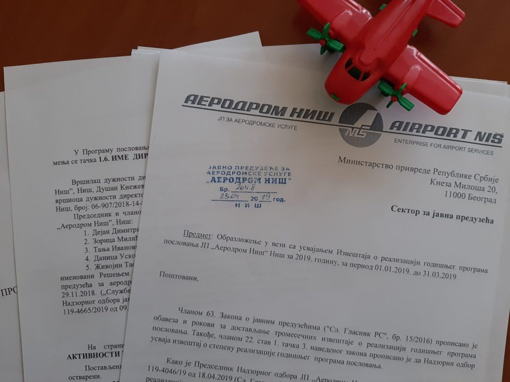 GUBICI AERODROMA NIŠ NAKON PREUZIMANJA – NKD OBJAVLJUJE SKRIVANI DOKUMENT