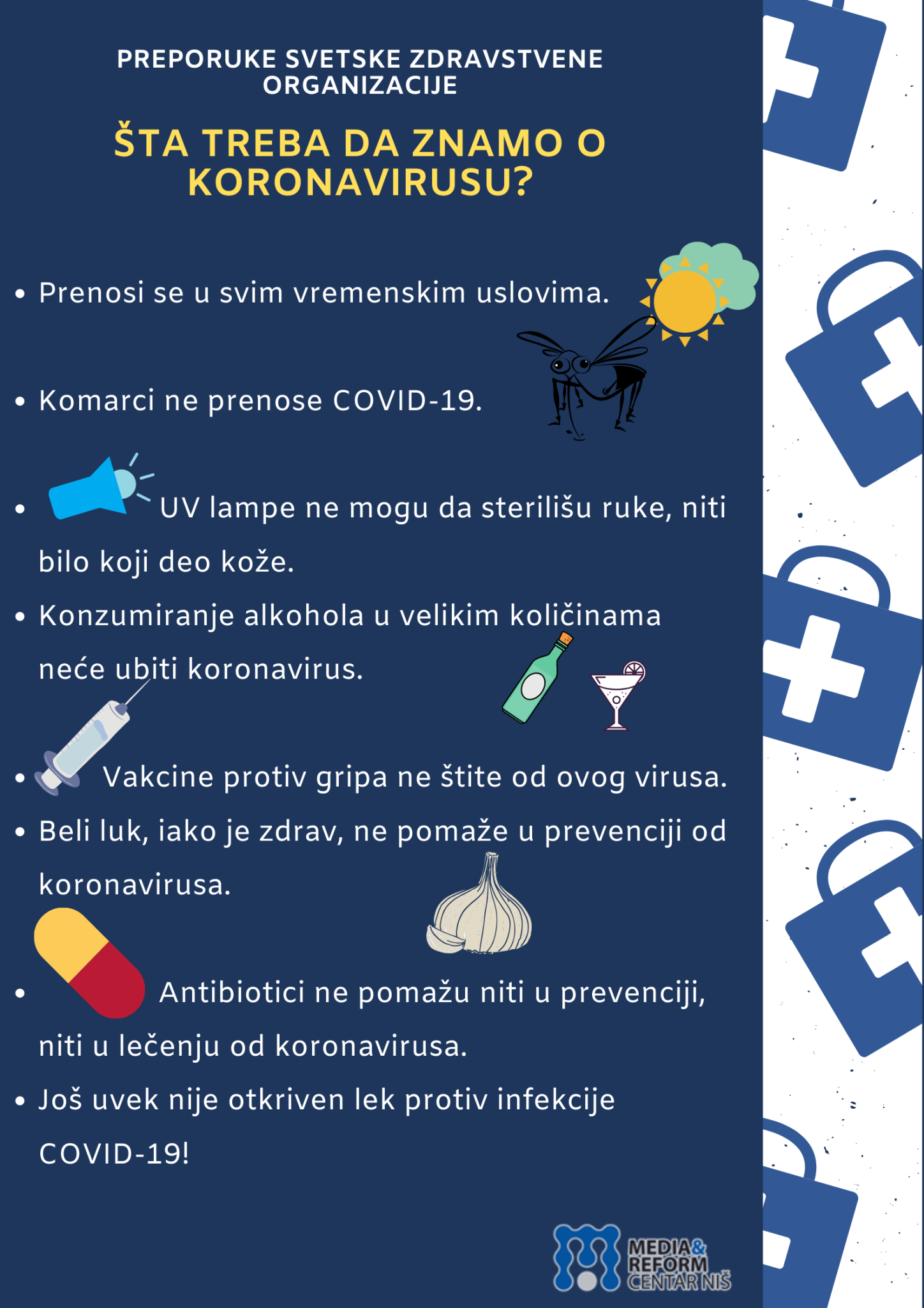 SZO: Mitovi i zablude o koronavirusu