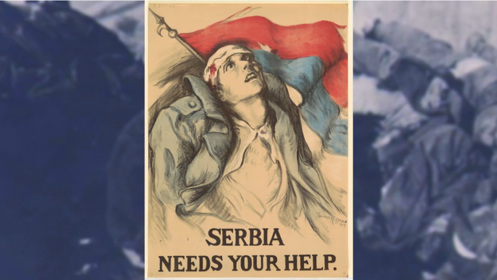Priče o dobroti: Plakat za pomoć Srbiji i srpska zastava na Beloj kući