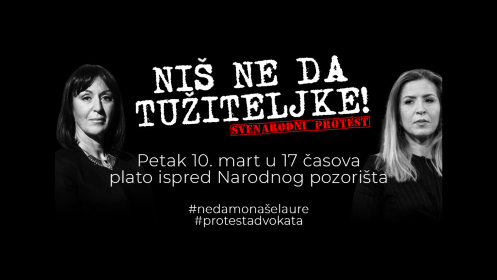 U petak u Nišu protestni skup podrške tužiteljkama