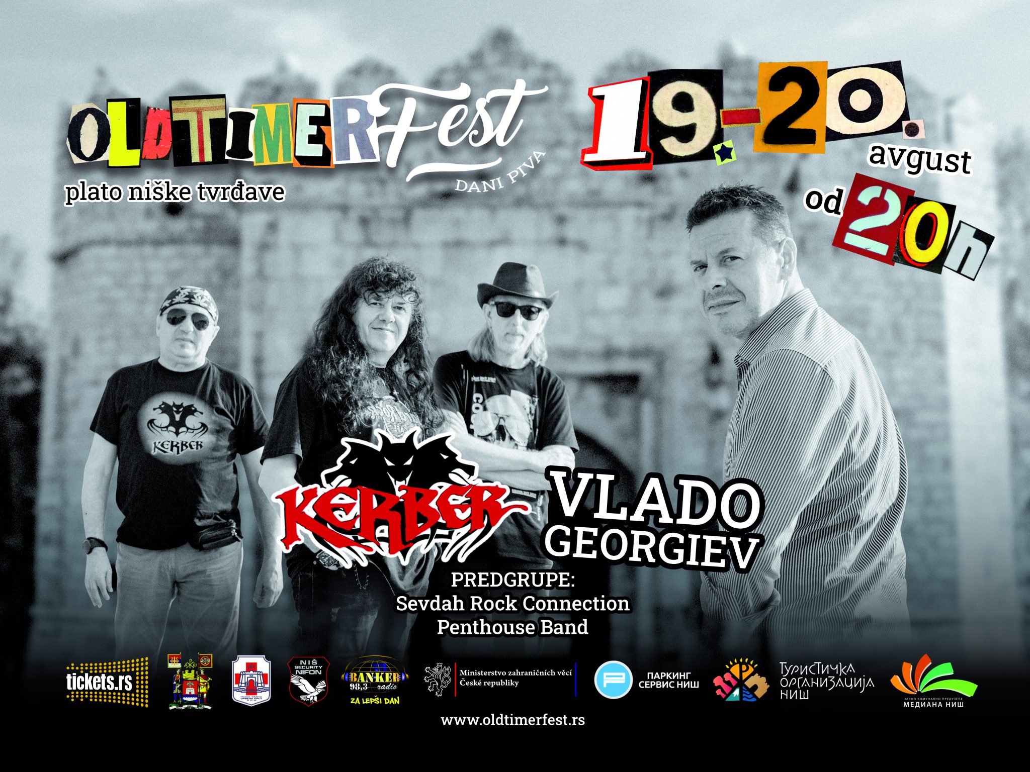 Vlado Georgiev i Kerber na festivalu Oldtajmera u Tvrđavi Foto: Old Timer Fest