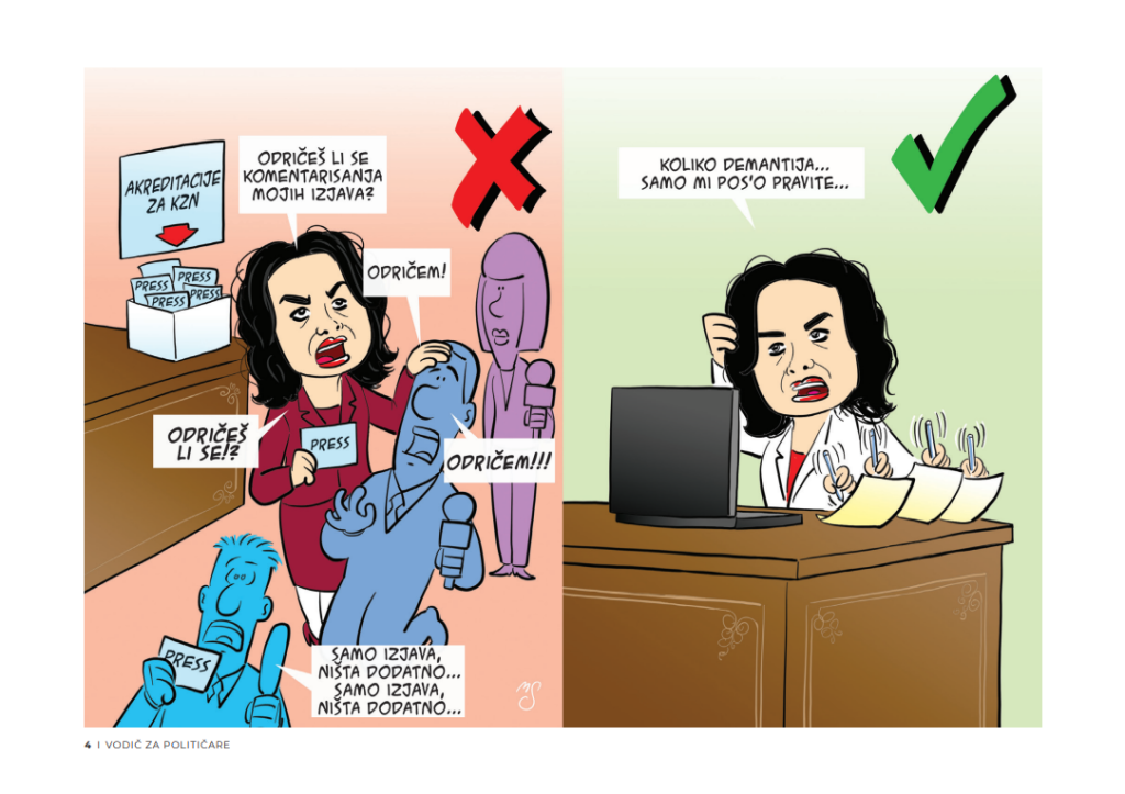 U Vodiču za ponašanje prema novinarima gradonačelnica Niša istaknuta kao loš primer Gradonačelnica Niša prvi primer lošeg ponašanja prema medijima u Vodiču