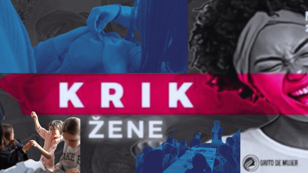 Ilustracija MRCN, izvor Krik žene; Maja Delibašić