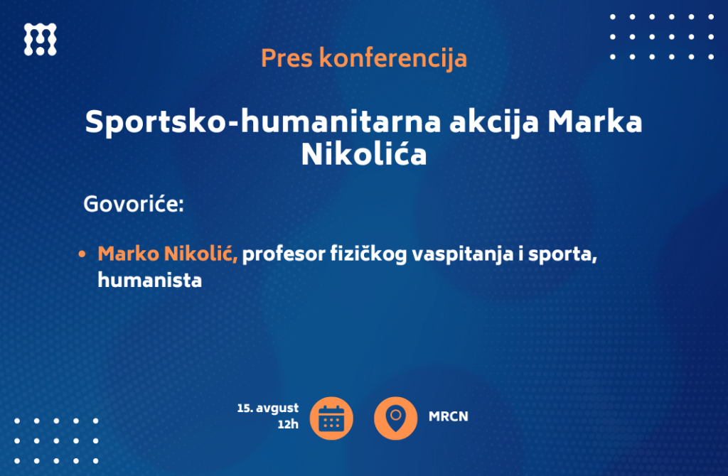 Pres-konferencija “Sportsko-humanitarna akcija Marka Nikolića povodom prikupljanja novca za kupovinu aparata za lečenje dece u UKC Niš”