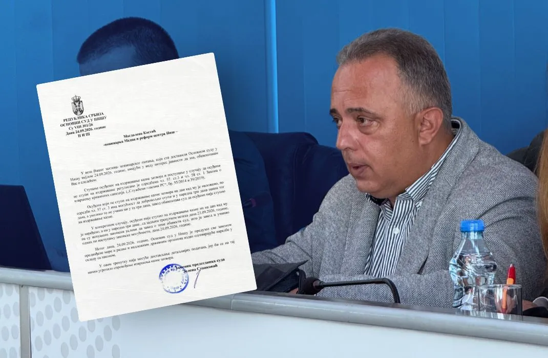 Novaković i dalje na slobodi iako je rok za javljanje u KPZ istekao – Zakon predviđa dovođenje Novaković i dalje na slobodi iako je rok za javljanje u KPZ istekao